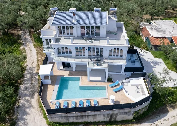 Gigi Star Luxury Apartvilla With Pool, Panoramic Sea View Τσιλιβί